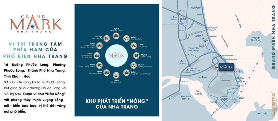 Vị trí dự án Grand Mark Nha Trang